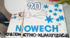 Tort z okazji urodzin NOWECH Chłodnictwo Klimatyzacja w Lubaniu