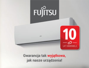 10 lat gwarancji na klimatyzację FUJITSU w NOWECH